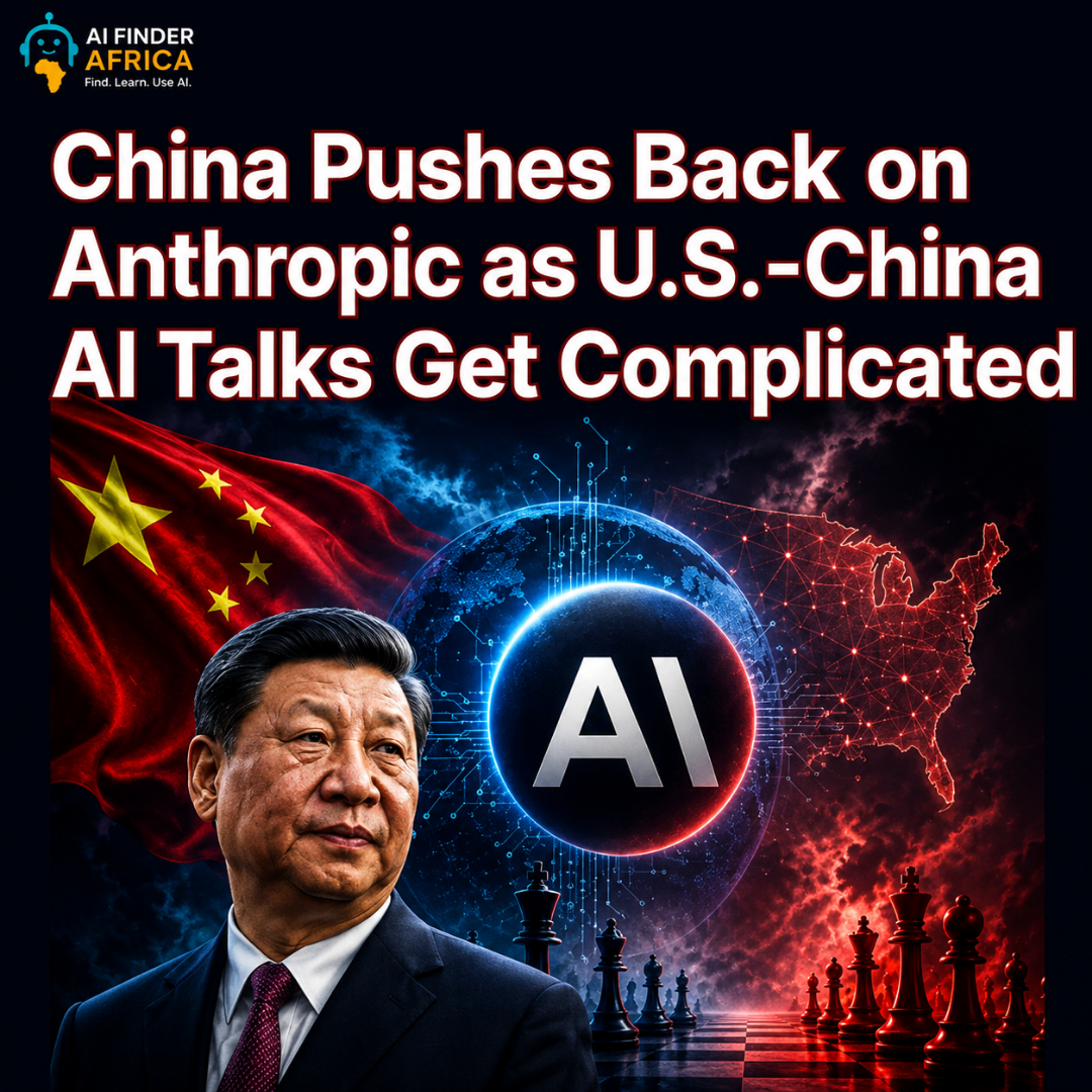 China Pushes Back on Anthropic as U.S.-China AI Talks Get Complicated