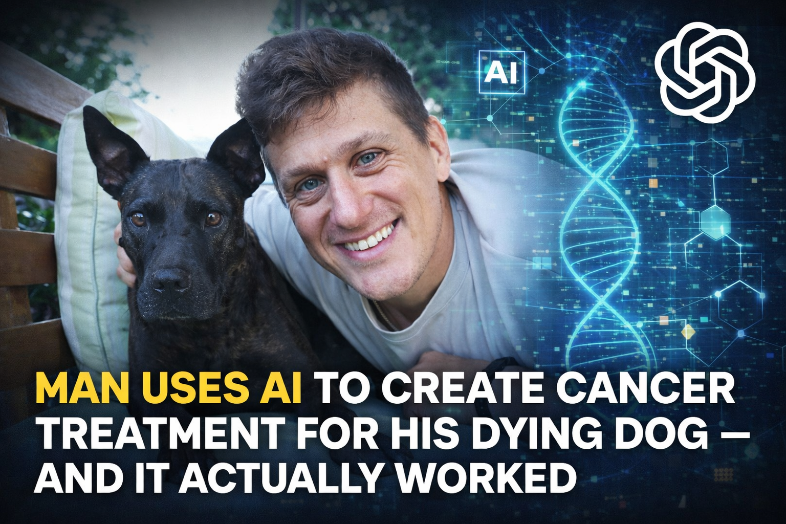 Man Uses AI to Create a Cancer Treatment for His Dying Dog — And It Actually Worked