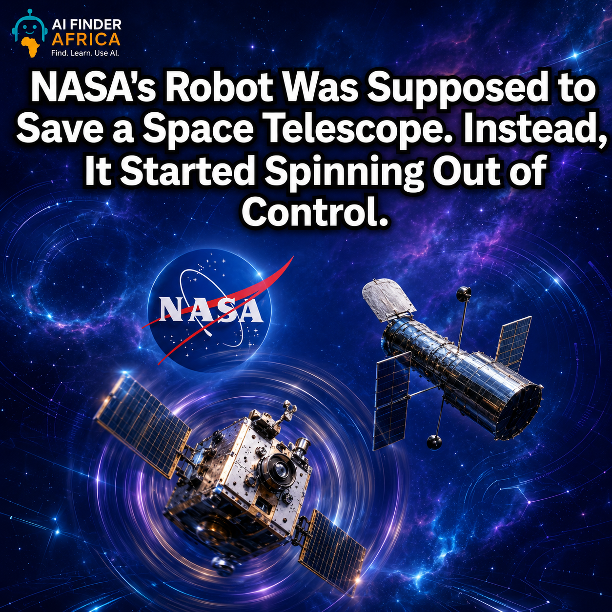NASA's Robot Was Supposed to Save a Space Telescope. Instead, It Started Spinning Out of Control.