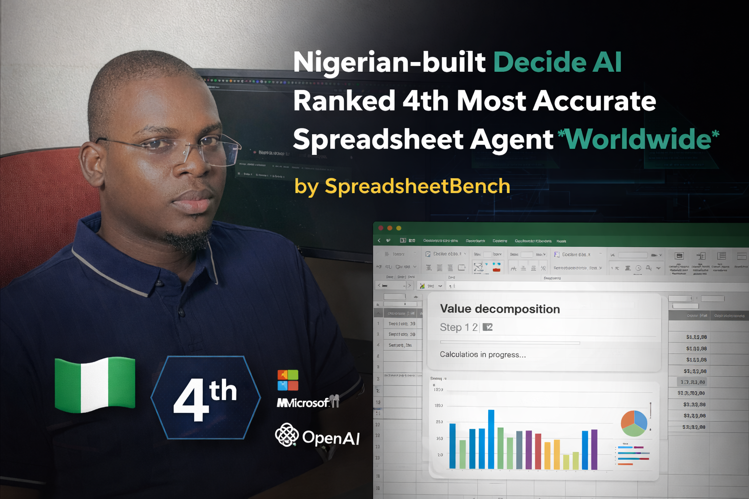 Nigeria’s Decide AI Just Ranked 4th Globally for Spreadsheet Accuracy