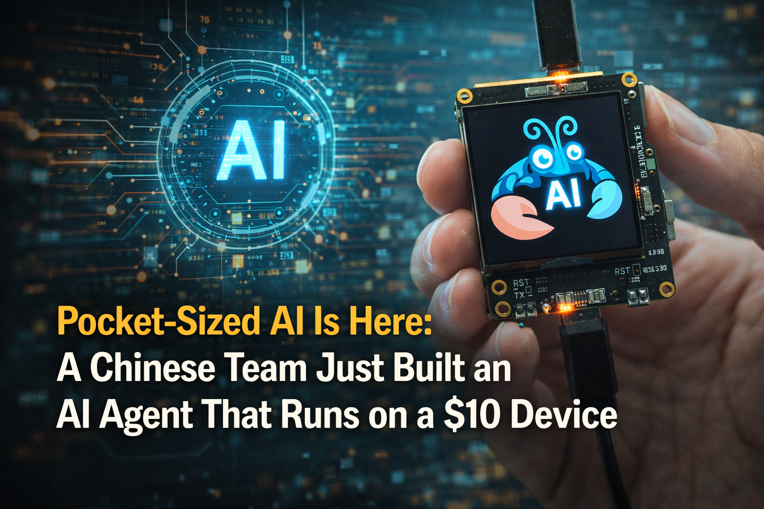 Pocket-Sized AI Is Here: A Chinese Team Just Built an AI Agent That Runs on a $10 Device